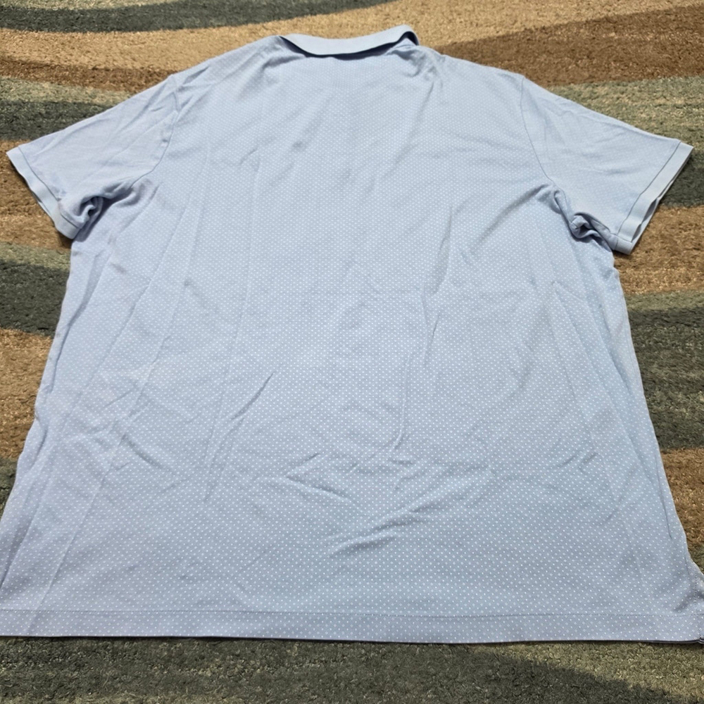 Polo Ralph Lauren Polo Shirt XXL Blue Micro Dot Classic Fit - Picture 3 of 9